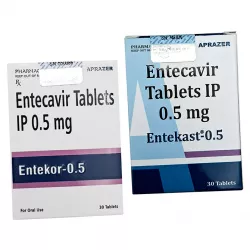 Энтекавир :: Энтекор (Entekor), Энтекаст (Entekast) :: аналог Бараклюд таб. 0,5мг №30
