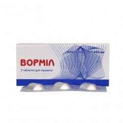 Вормил (аналог Альдазол, Альбендазол) жевательные таблетки 400 мг N3 в Сарапуле и области фото